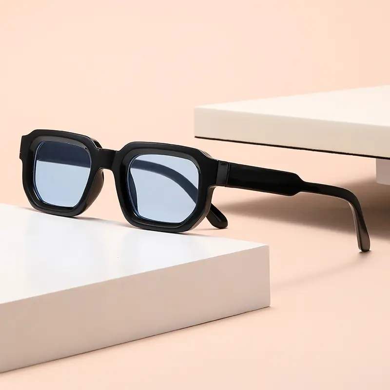 Women Square Sunglasses Transparent Gradient European