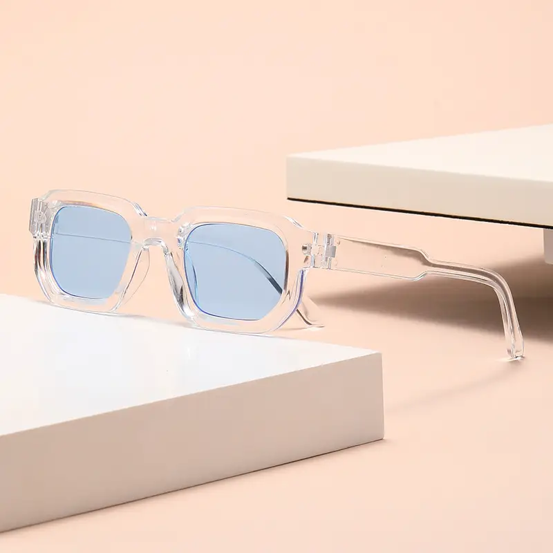 Women Square Sunglasses Transparent Gradient European