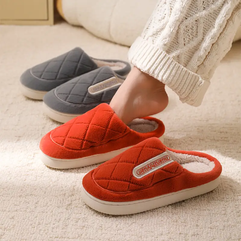 Women's Warm Cotton Slip-On Slippers Baotou - Image 8
