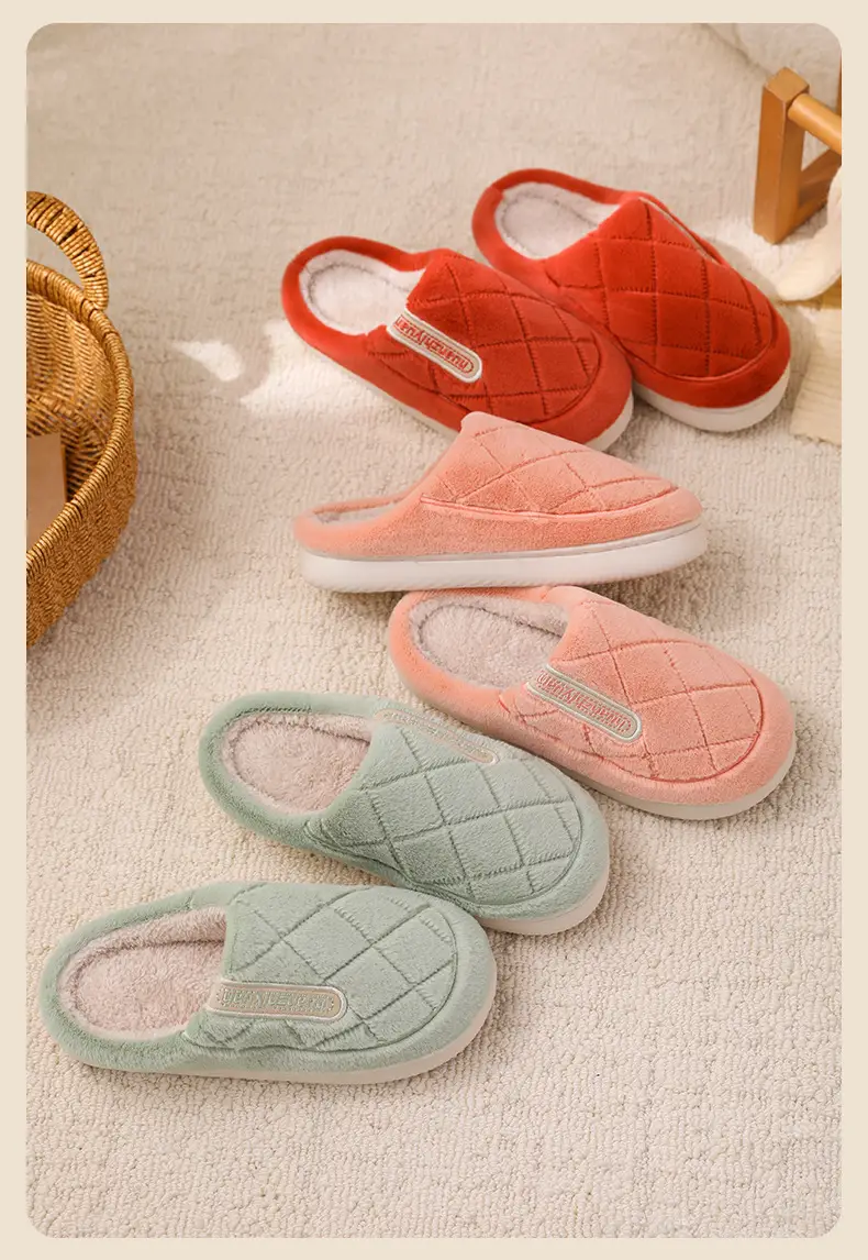 Women's Warm Cotton Slip-On Slippers Baotou — feature 10