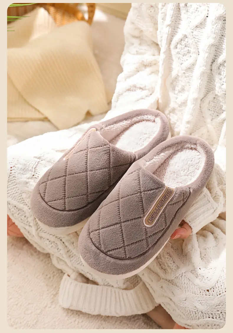 Women's Warm Cotton Slip-On Slippers Baotou — feature 9