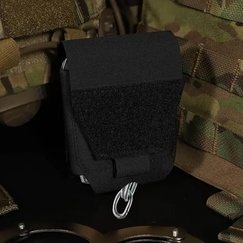 Quick Release Law Enforcement Handcuff Bag Black