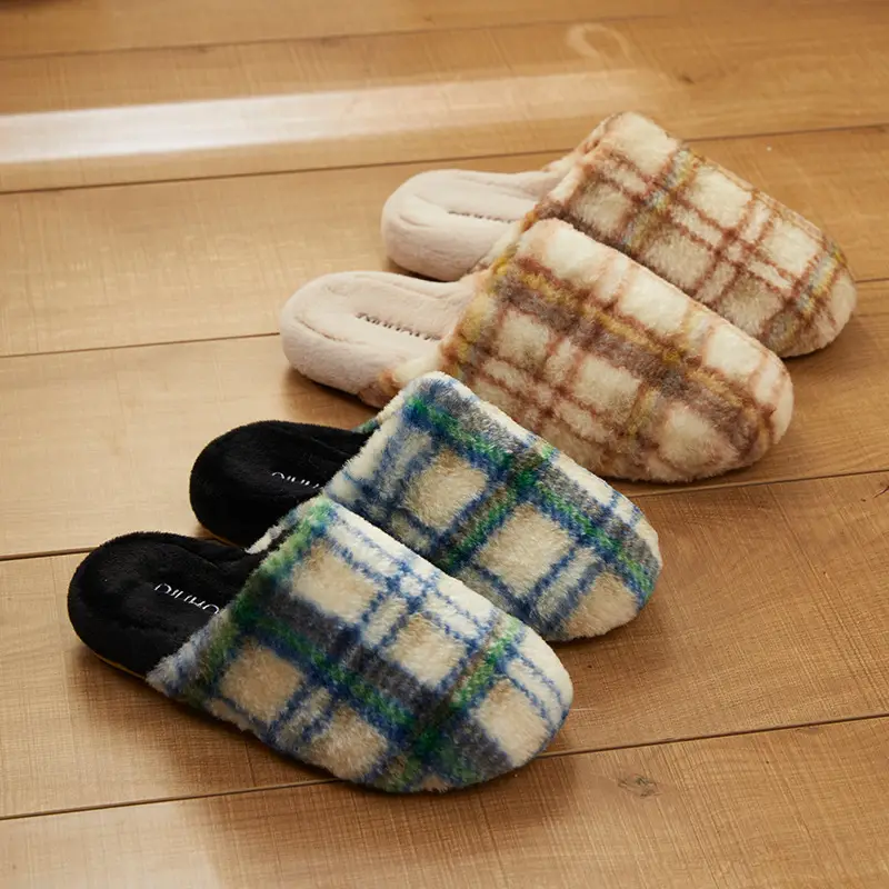 Plush Fur Cotton Slippers for Men Women Autumn Winter Non-Slip — feature 2