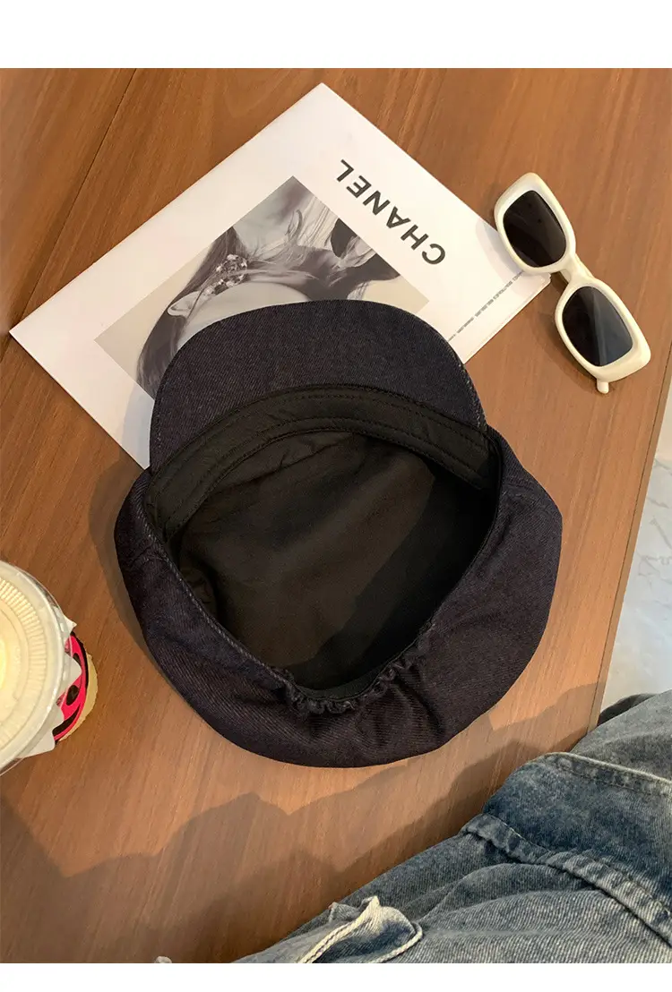 Women Retro Denim Beret 2025 New British Style — feature 11