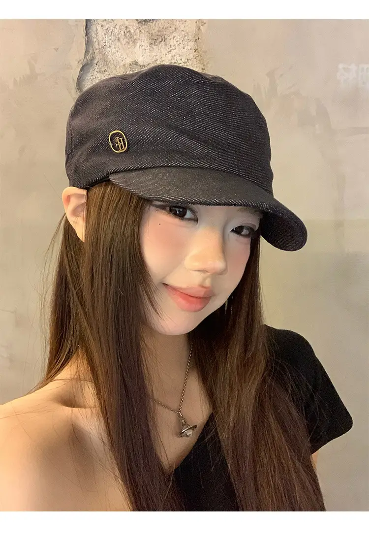 Women Retro Denim Beret 2025 New British Style — feature 8