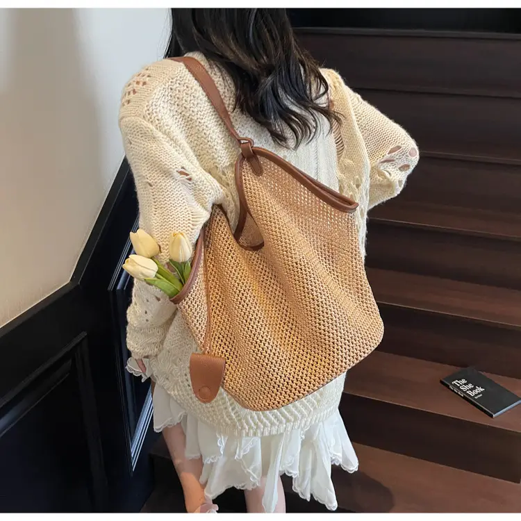 2025 Straw Bag for Women Large Capacity Shoulder Tote — feature 11