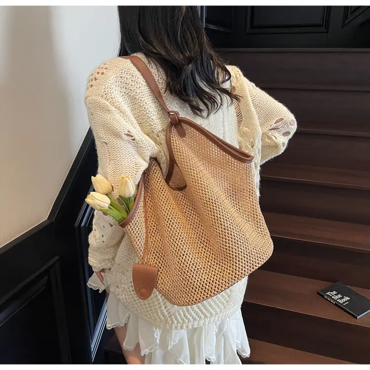 2025 Straw Bag for Women Large Capacity Shoulder Tote — feature 12