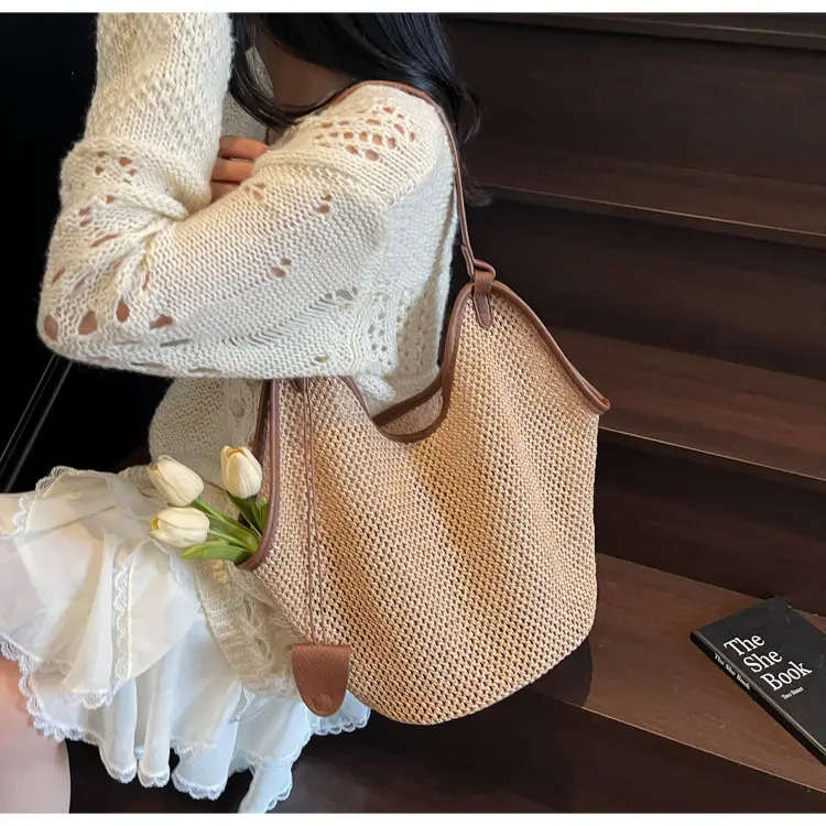 2025 Straw Bag for Women Large Capacity Shoulder Tote — feature 13