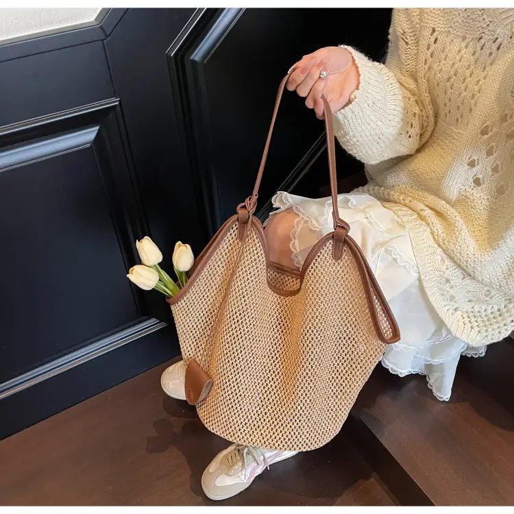 2025 Straw Bag for Women Large Capacity Shoulder Tote — feature 16