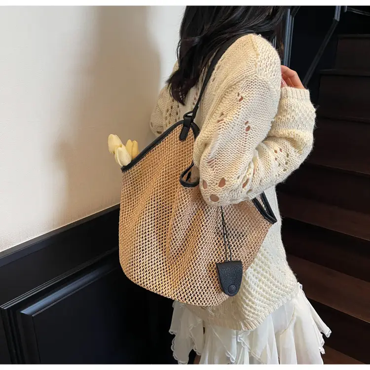 2025 Straw Bag for Women Large Capacity Shoulder Tote — feature 17