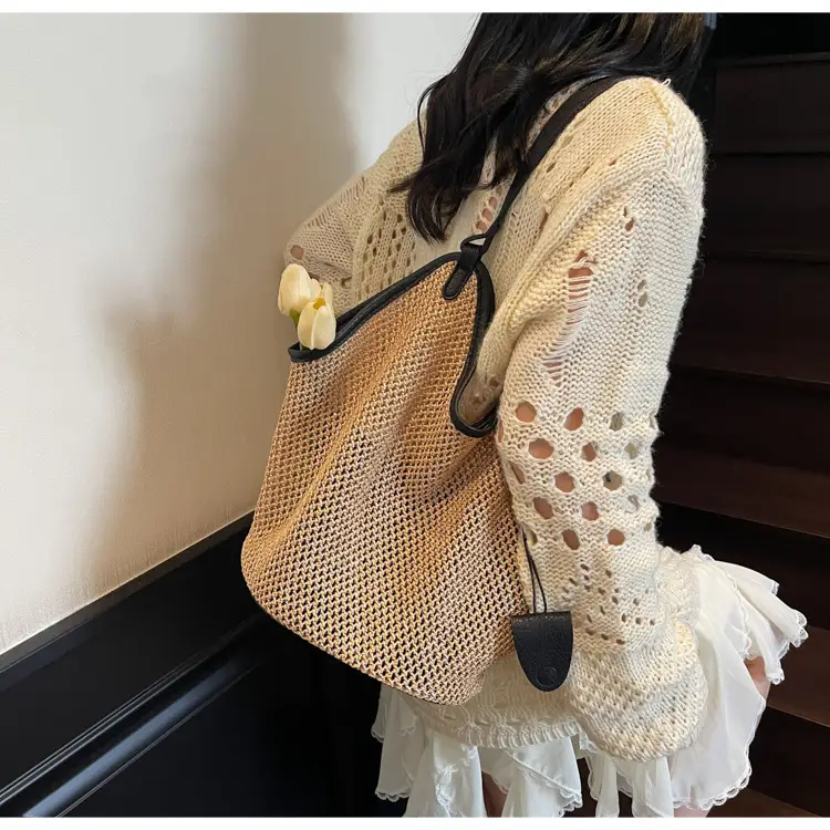 2025 Straw Bag for Women Large Capacity Shoulder Tote — feature 19