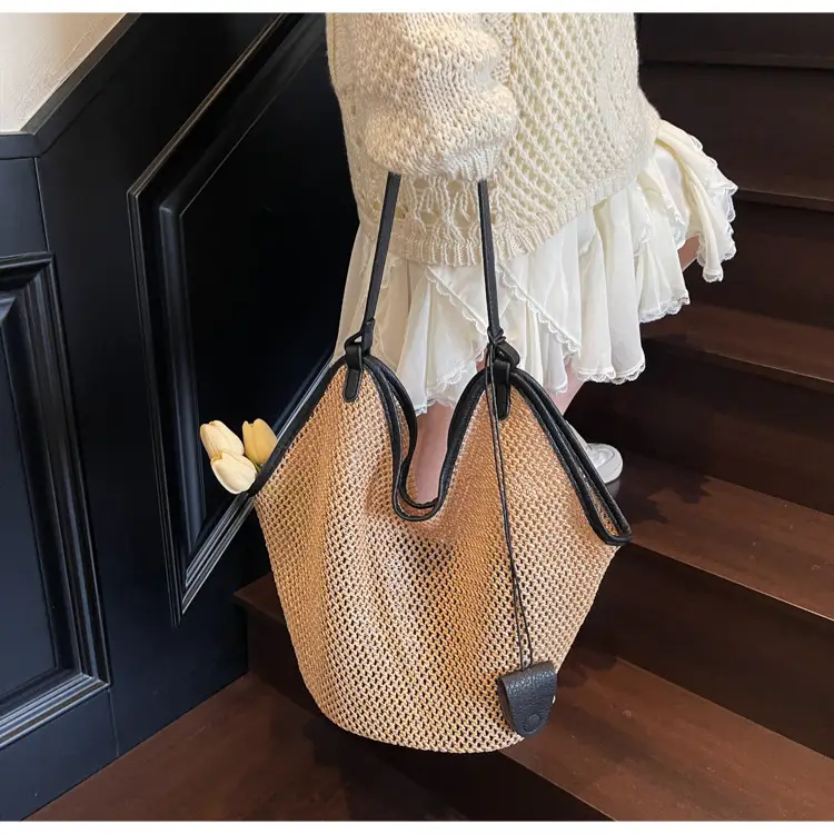 2025 Straw Bag for Women Large Capacity Shoulder Tote — feature 21