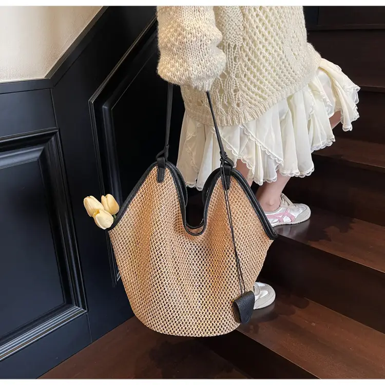2025 Straw Bag for Women Large Capacity Shoulder Tote — feature 22