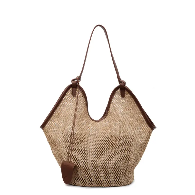 2025 Straw Bag for Women Large Capacity Shoulder Tote - Image 2
