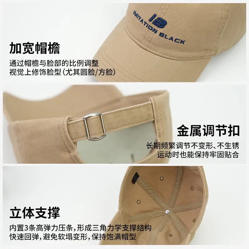 Women's Navy Blue Baseball Cap with Embroidered Logo - Image 11