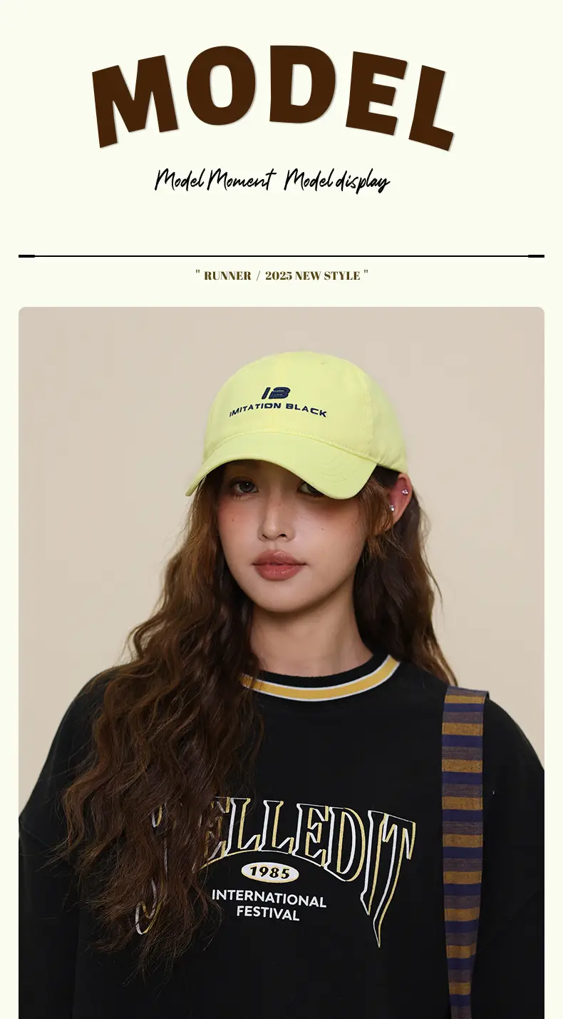 Women's Navy Blue Baseball Cap with Embroidered Logo — feature 10