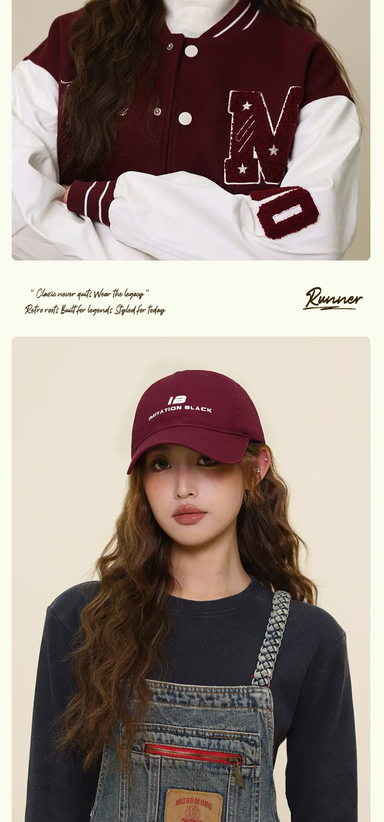 Women's Navy Blue Baseball Cap with Embroidered Logo — feature 15