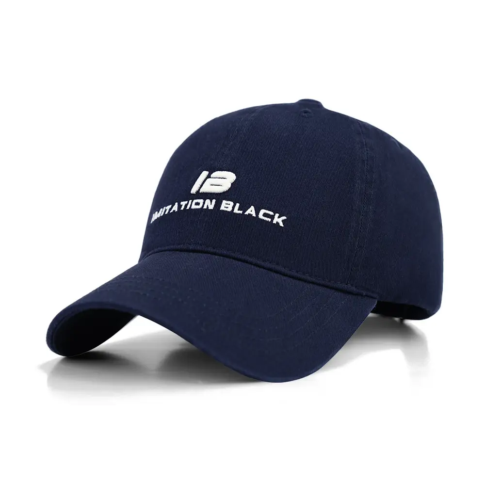 Women's Navy Blue Baseball Cap with Embroidered Logo - Image 3