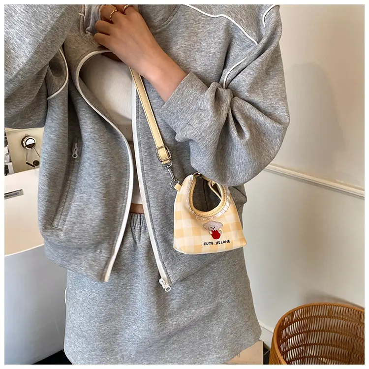 Cute Girl Shoulder Bag with Puppy Embroidery Light Blue — feature 22
