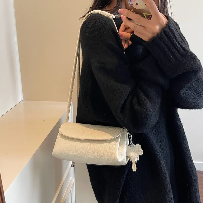 Trendy Soft Leather Underarm Bag for Women