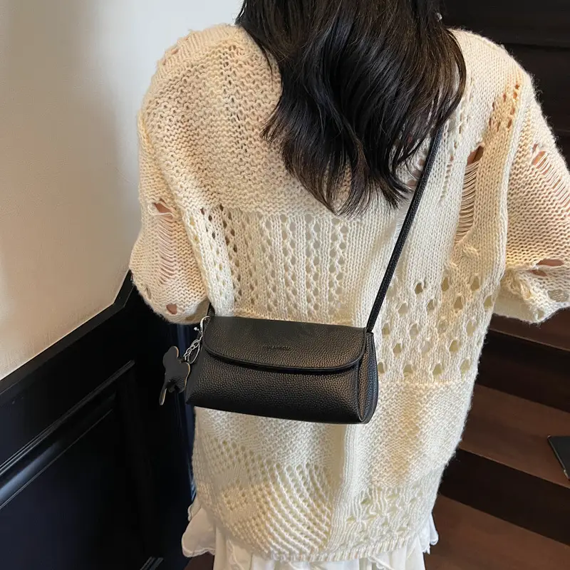 Trendy Soft Leather Underarm Bag for Women