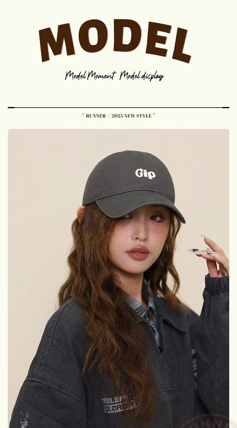 Women Retro Letter Baseball Cap with Embroidered Sun Hat — feature 11