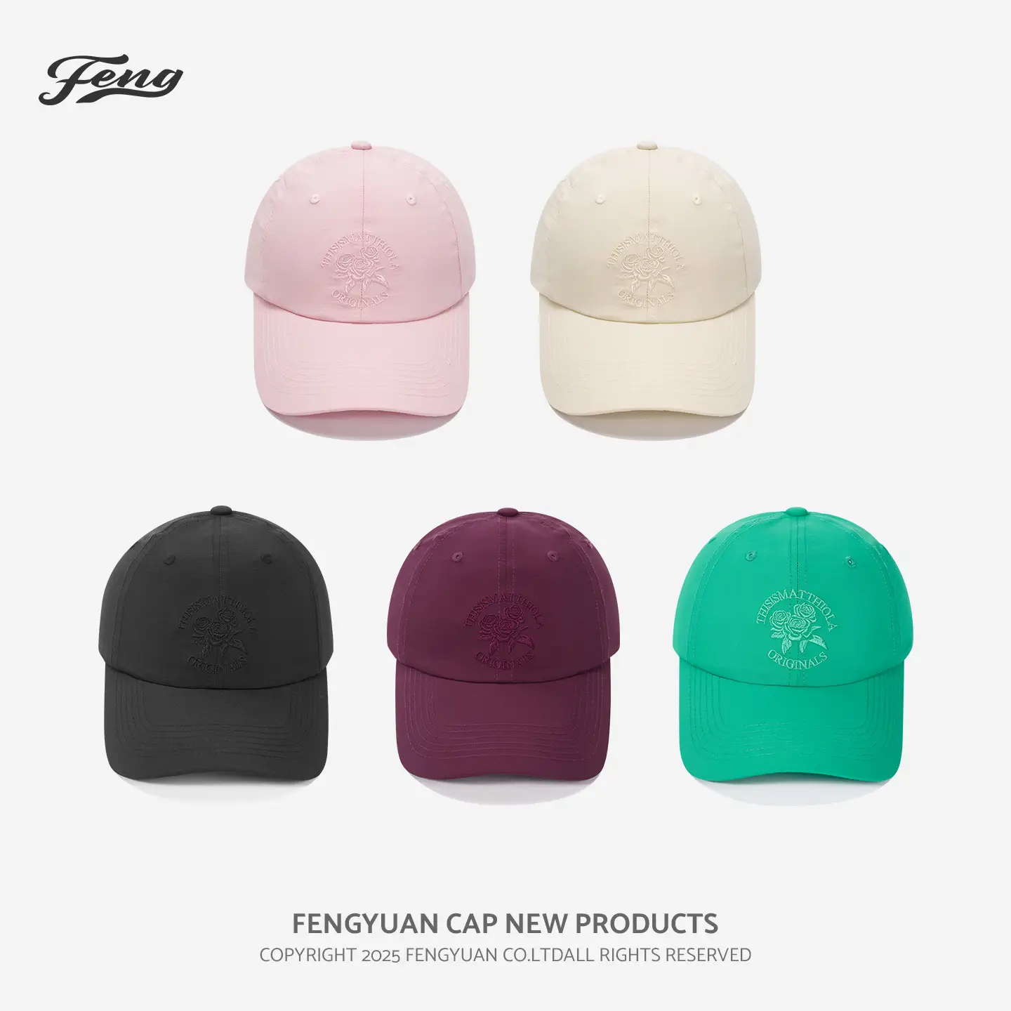 Maroon Embroidered Baseball Cap with Rose Design - Image 6