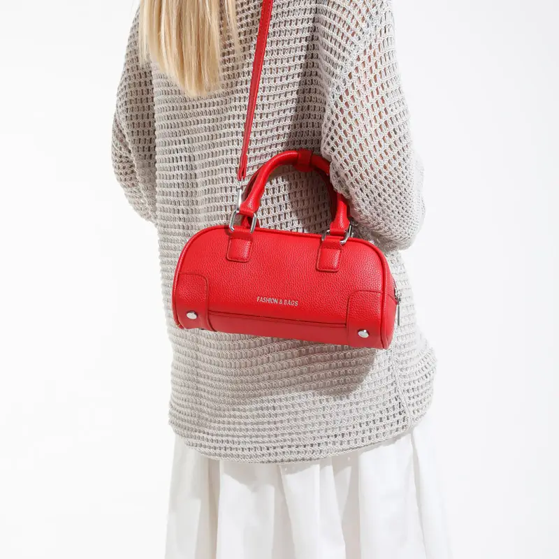 Women's Tan Leather Crossbody Bag 2025 New Style - Image 8