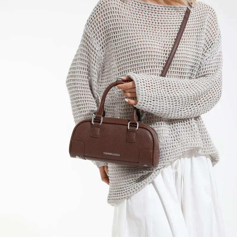 Women's Tan Leather Crossbody Bag 2025 New Style - Image 10