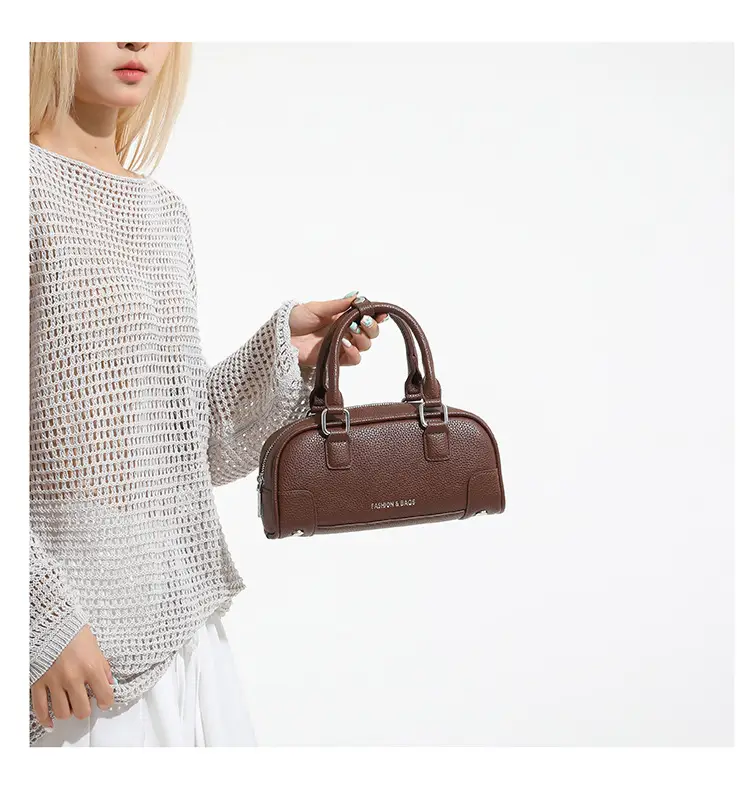Women's Tan Leather Crossbody Bag 2025 New Style — feature 16
