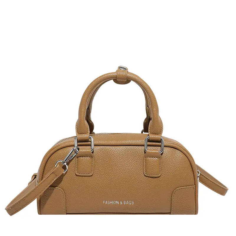 Women's Tan Leather Crossbody Bag 2025 New Style - Image 3
