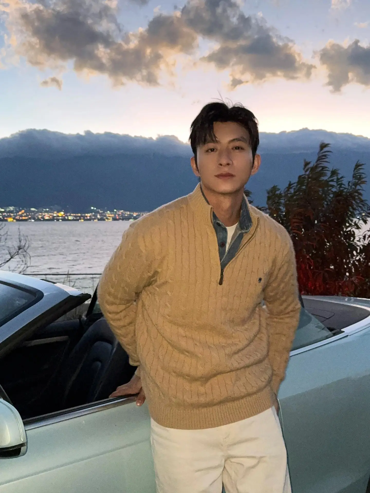 Men Knitted Pony Logo Sweater Beige Winter — feature 22