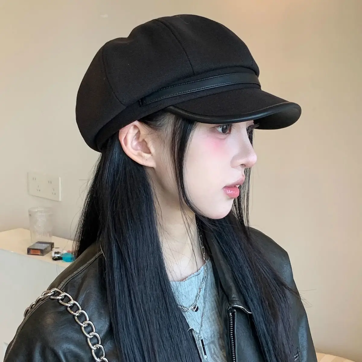 Korean Style Black Duck Tongue Hat for Women 2025 - Image 6