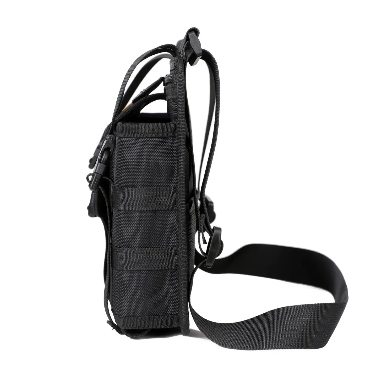One-Shoulder Crossbody Mobile Phone Bag Black Outdoor Travel