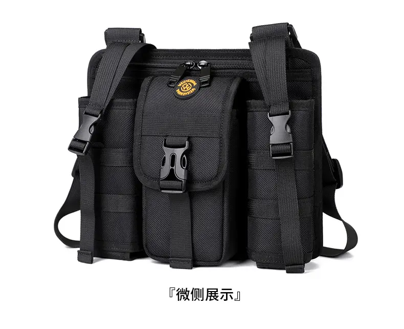 One-Shoulder Crossbody Mobile Phone Bag Black Outdoor Travel — feature 32