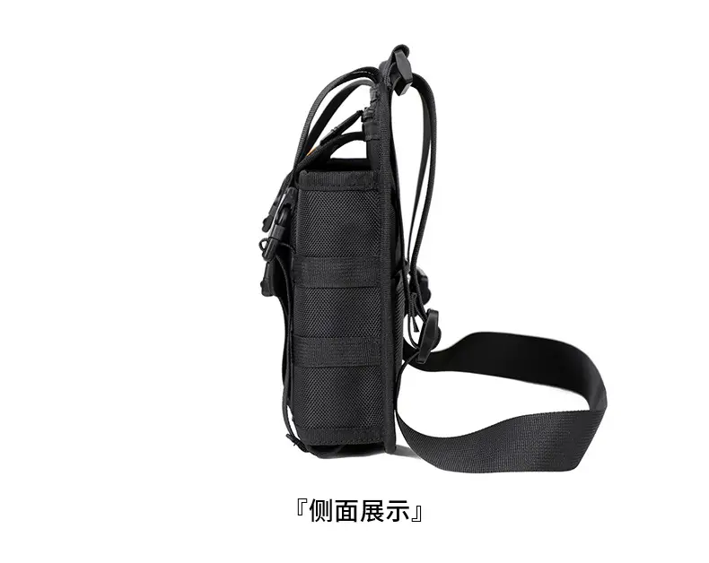 One-Shoulder Crossbody Mobile Phone Bag Black Outdoor Travel — feature 33