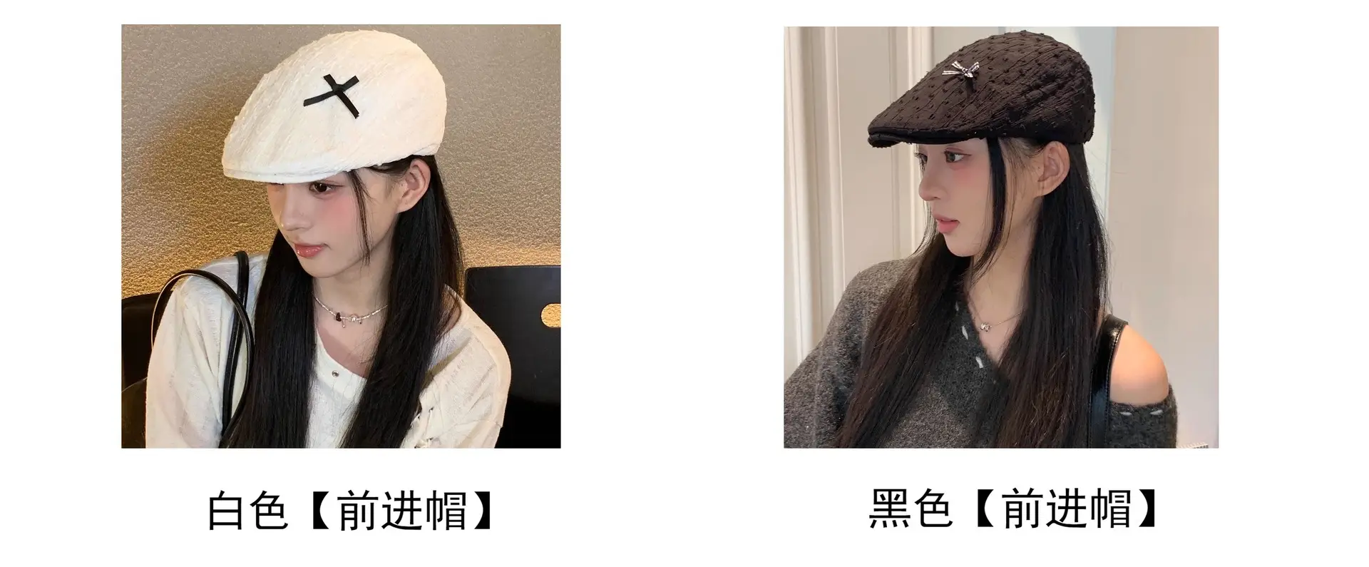 Japanese Style Women's Bowknot Hat White Spring Summer — feature 4