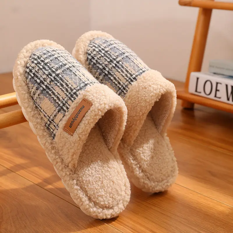 Women Cotton Plush Winter Slippers Warm 2024 - Image 5