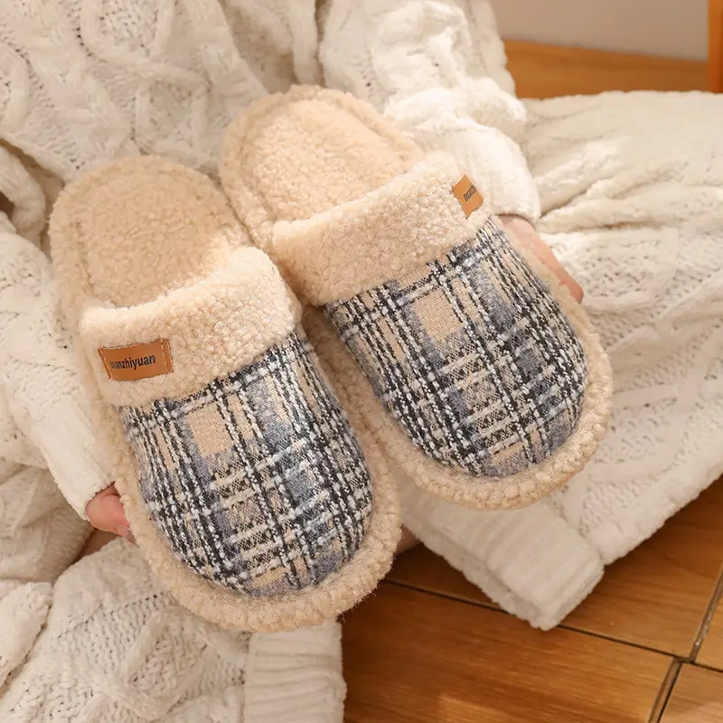 Women Cotton Plush Winter Slippers Warm 2024 - Image 6