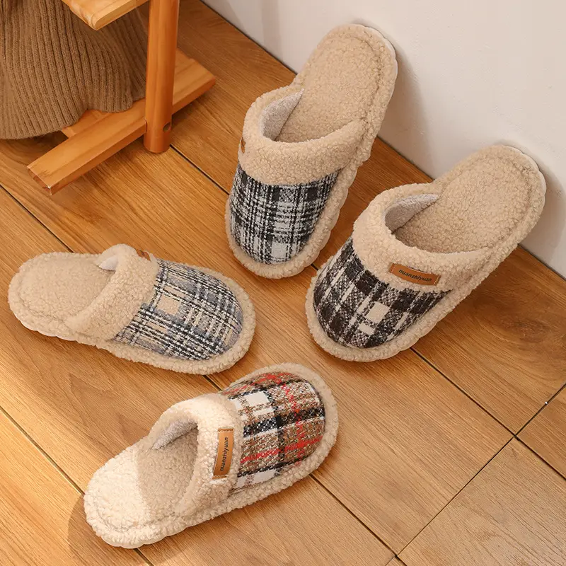 Women Cotton Plush Winter Slippers Warm 2024 - Image 8