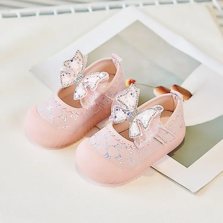 Baby Girl Butterfly Shoes Cream Soft Sole Anti-Kick — feature 10