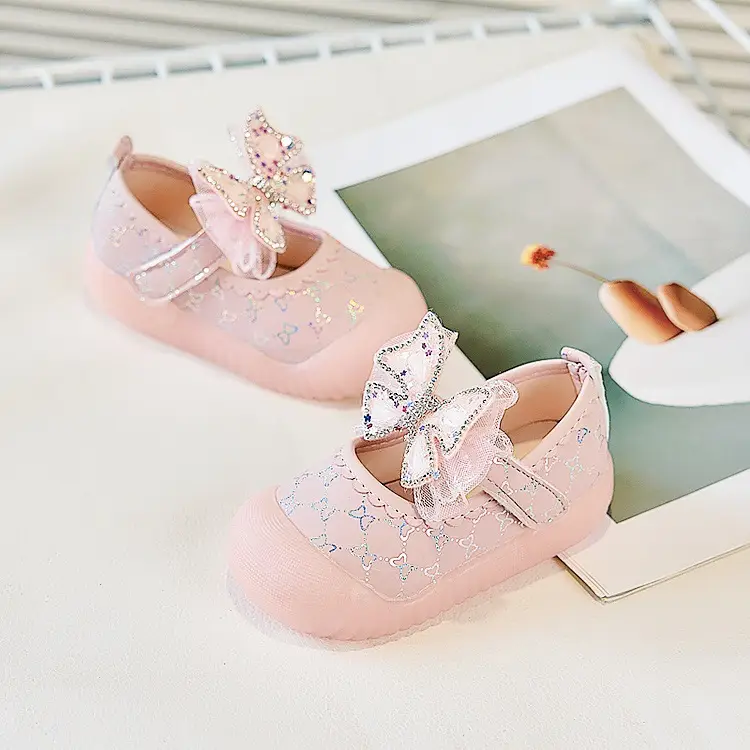 Baby Girl Butterfly Shoes Cream Soft Sole Anti-Kick — feature 14