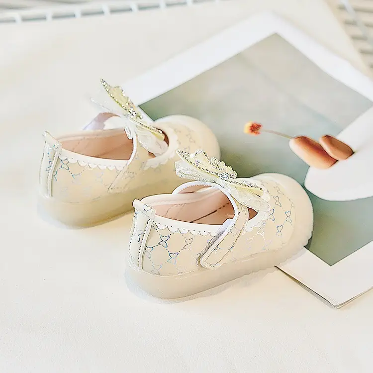 Baby Girl Butterfly Shoes Cream Soft Sole Anti-Kick — feature 16