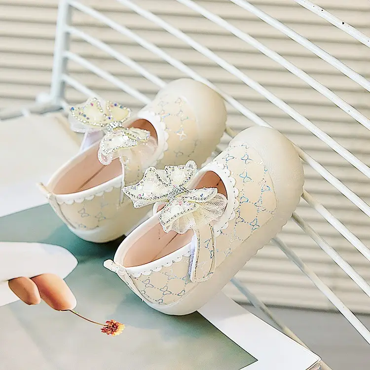 Baby Girl Butterfly Shoes Cream Soft Sole Anti-Kick — feature 17