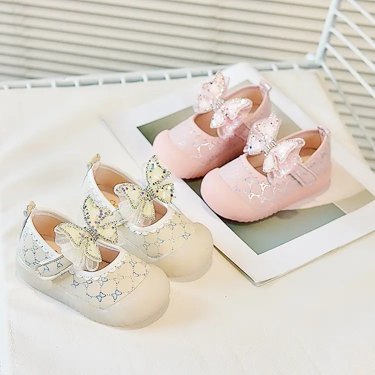 Baby Girl Butterfly Shoes Cream Soft Sole Anti-Kick — feature 19