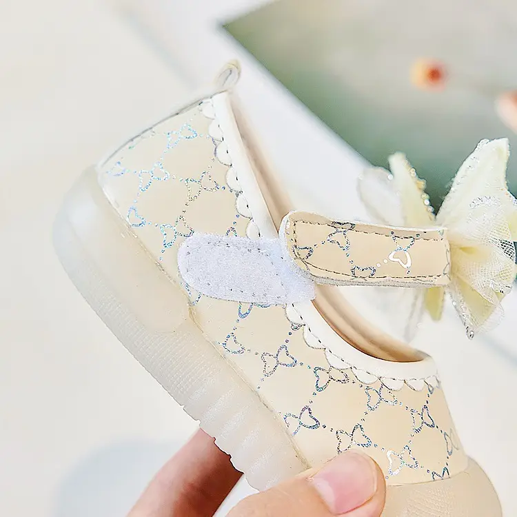 Baby Girl Butterfly Shoes Cream Soft Sole Anti-Kick — feature 22