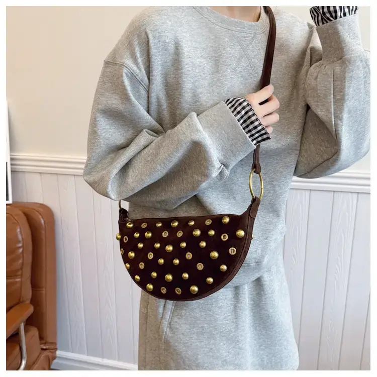 Black Rivet Crossbody Bag for Women — feature 15