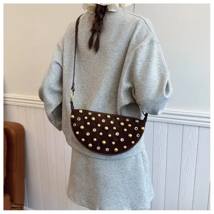 Black Rivet Crossbody Bag for Women — feature 16