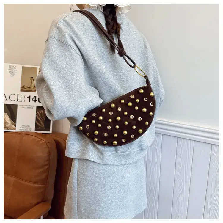 Black Rivet Crossbody Bag for Women — feature 18