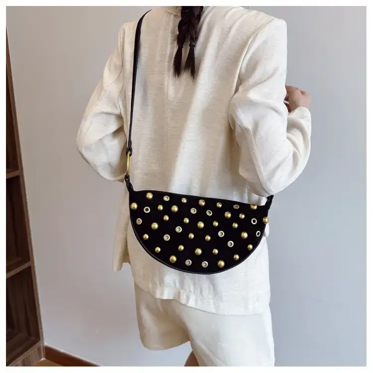 Black Rivet Crossbody Bag for Women — feature 20